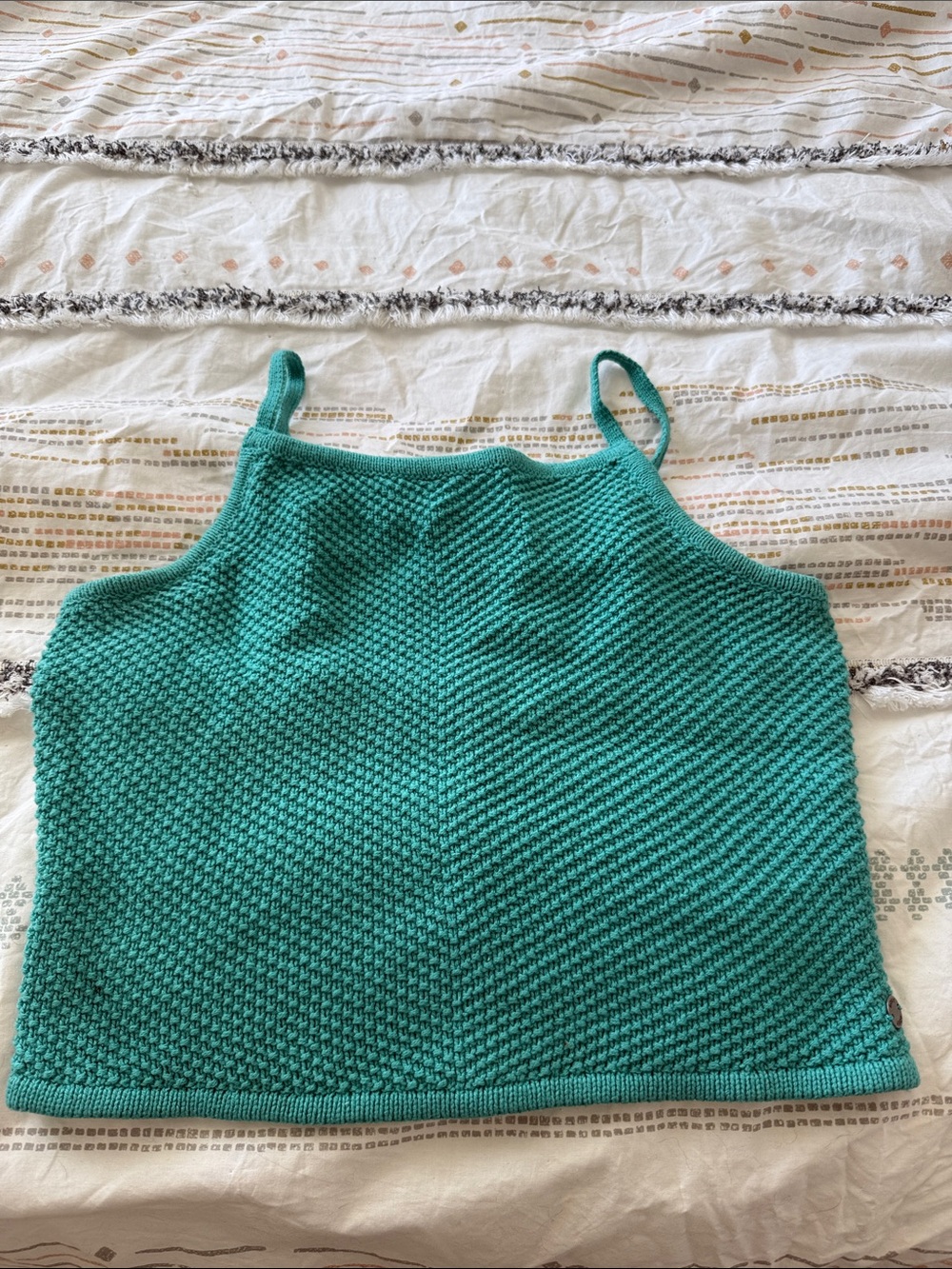 Roxy Teal Knit Spaghetti-Strap Camisole